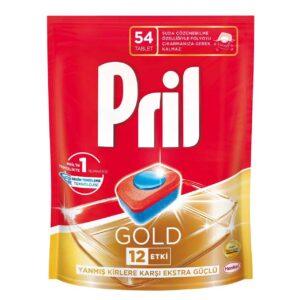 قرص ماشین ظرفشویی 54 تایی گلد پریل Pril Gold