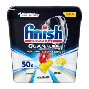 قرص ماشین ظرفشویی لیمویی فینیش 50 عددی مدل Finish Quantum Ultimate