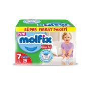 پوشک بچه مولفیکس سایز 7 بسته 36 عددی Molfix Pant Diaper