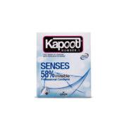 کاندوم نازک کاپوت3عددی مدل Kapoop Senses 58%