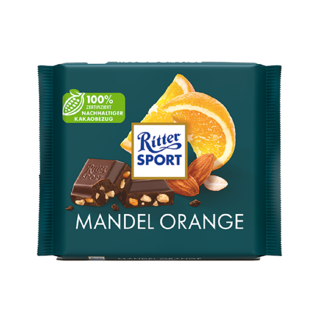 شکلات بادام و پرتقال ریتر اسپرت Ritter Sport