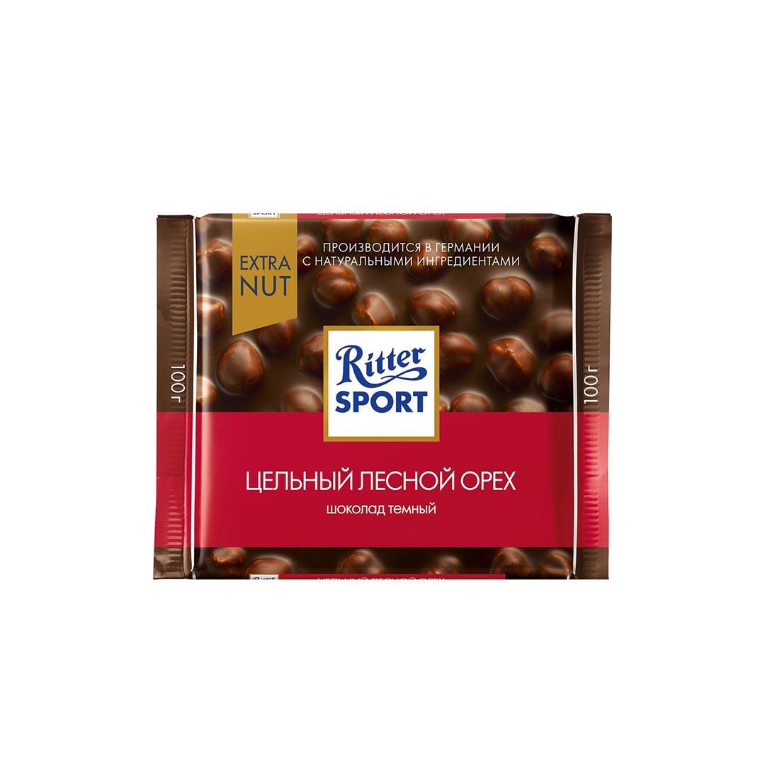 شکلات تلخ فندوقی 100 گرمی ریتر اسپرت Ritter Sport