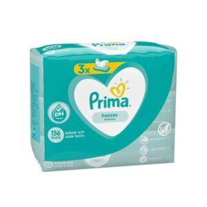 پکیج سه تایی دستمال مرطوب ضد حساسیت 52 عددی پمپرز پریما Prima