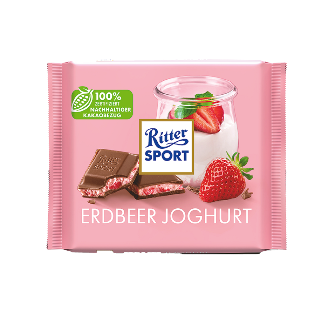شکلات با طعم ماست و توت فرنگی ریتر اسپرت Ritter Sport