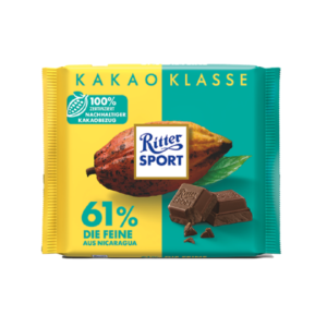شکلات تلخ 61% ریتر اسپرت 100 گرمی Ritter Sport