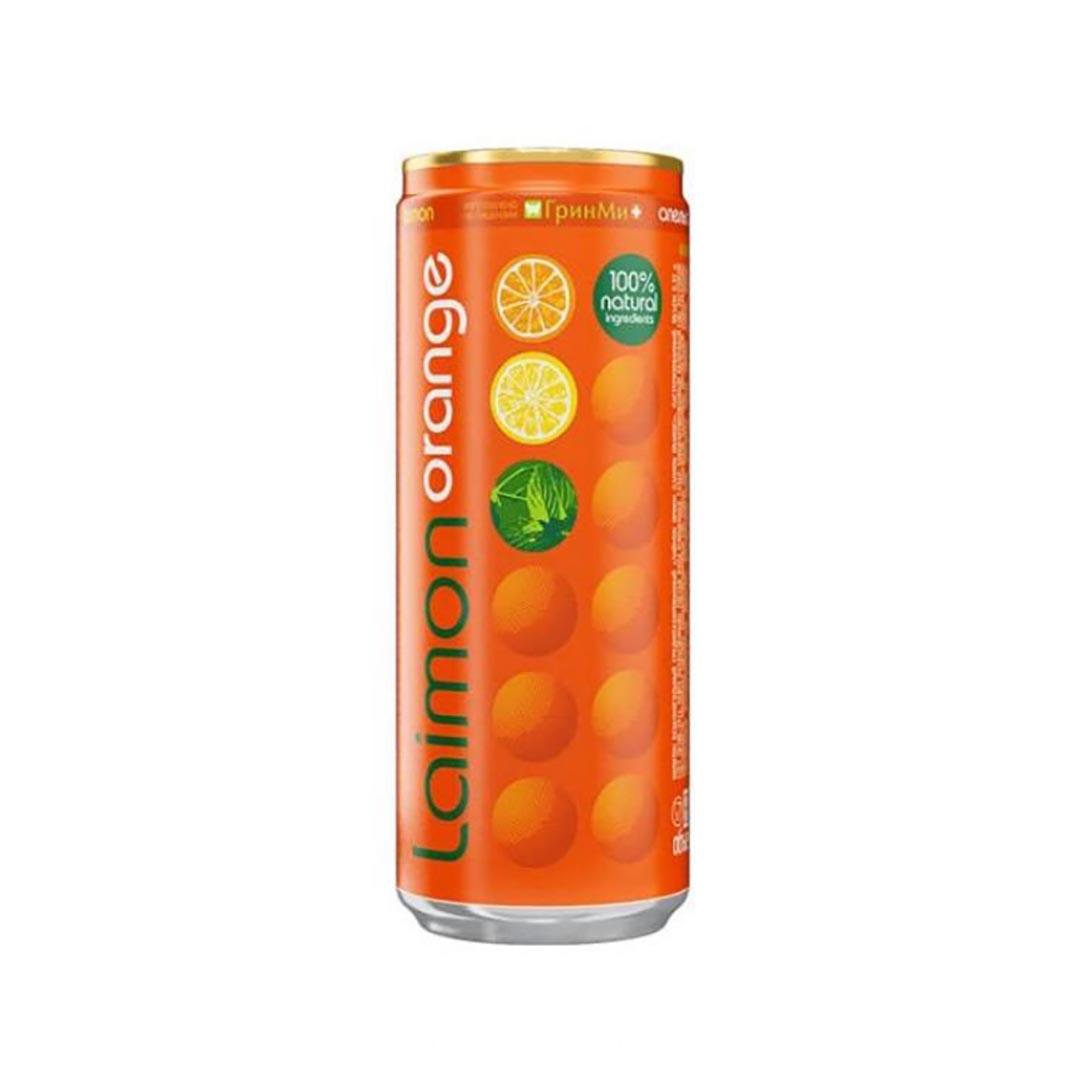 نوشیدنی گازدار قوطی پرتقالی لایمون Laimon Orange