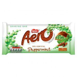 شکلات شیری با مغز نعنا فلفلی حبابی مدل Nestle Aero