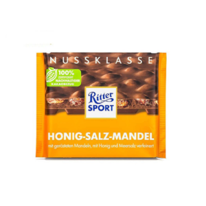 شکلات تخته ای با تکه های بادام عسلی نمکی رپتر اسپرت Ritter Sport