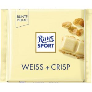 شکلات سفید تخته ای با تکه های کرن فلکس اسپرت Ritter Sport